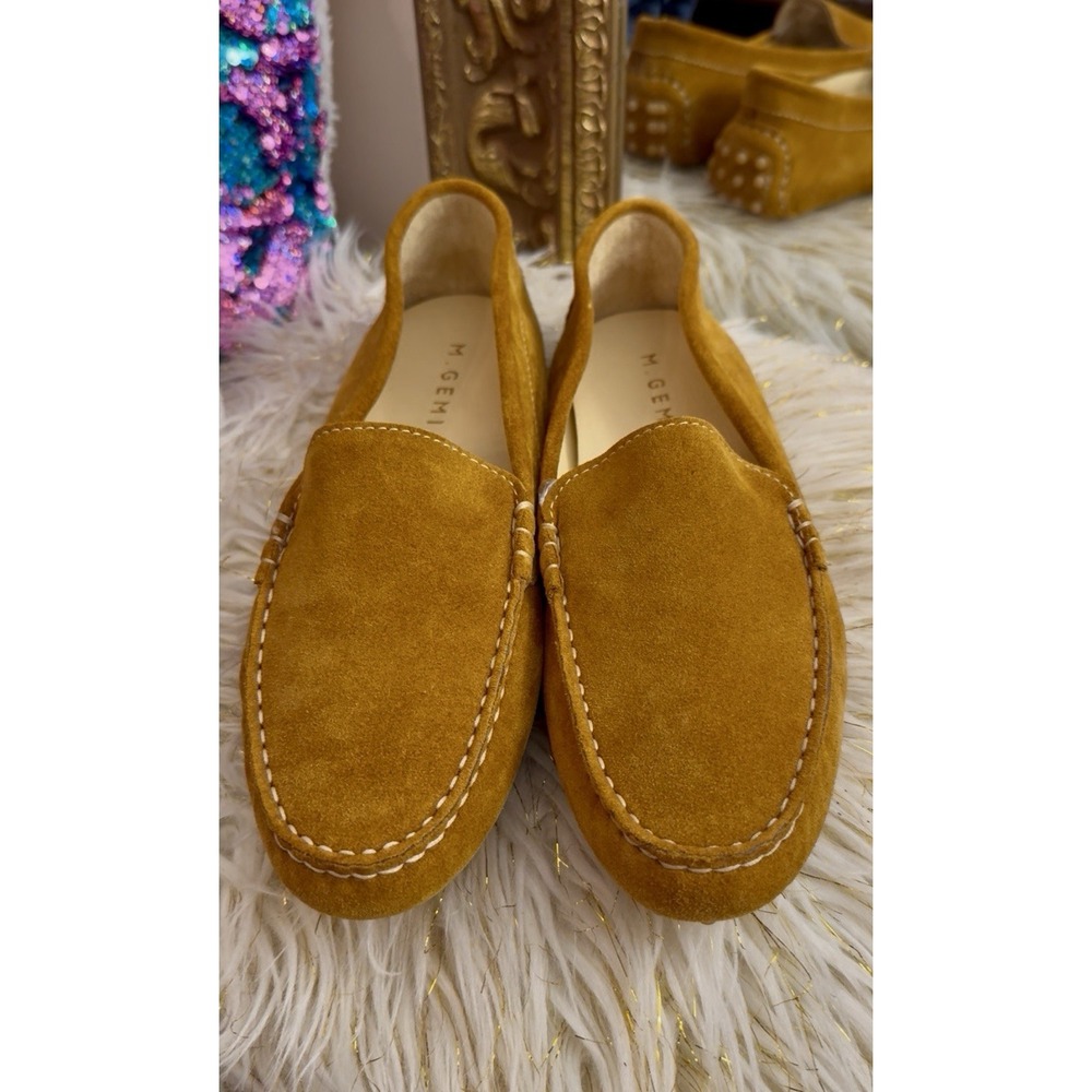 New M. GEMI The Felize Shearling Brown/rust Suede Moc  42 Women's US Size 11 - Picture 3 of 16
